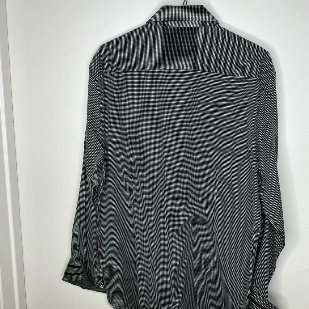 Robert Graham Modern Americana Men's XL Tailored Fit Black Dot Knowledge - Picture 6 of 10